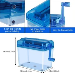 Hand-Powered Mini Paper Shredder – Ideal for Safe Document Shredding Anywhere