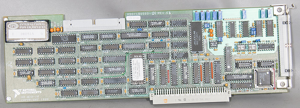 National Instruments NB-MIO-16 Multifunction DAQ I/O Macintosh Mac NuBus Board