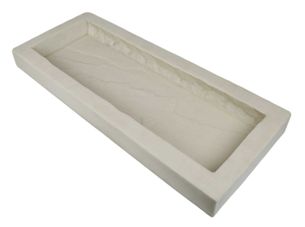 Rubber Mold for Concrete, Slate Texture, Wall Cap Mold, 24″L x 8″W x 2″D