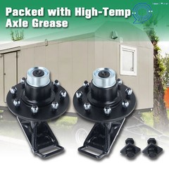Shipping Container Wheels 8×6.5 Lug Bolt-On Spindle Kit with Handle