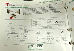 Carling Technologies 172 Push Button Switch Single Pole Extended Momentary 15amp