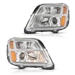 Headlights GMC Terrain 2010-2015 209150009 Clear Lens Chrome Amber Reflector
