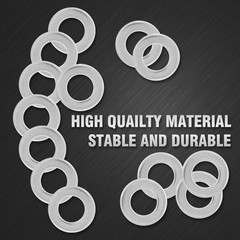 50 PCS M10x20mm Stainless Steel Flat Washer 10mm ID 2mm Thick for Bolts