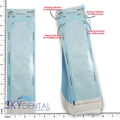 200 – 2.75 ” x 10 ” Dental Medical Self Seal Pouch Sterilization Bag Pouches