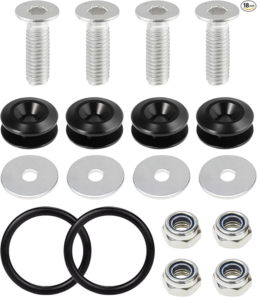 Quick Release, Car Clips, Quick Release Trunk Front Rear Holder K Color: Black