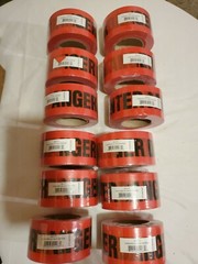 Danger Do Not Enter Red Danger Barrier Tape DT25M3500 3 in x 500 ft 12 roll case