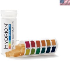 Versatile Hydrion pH Testing Strips: 1-12 Range, 100 Strips for General Use