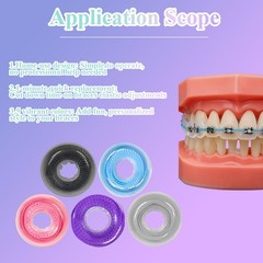 Dental Braces Color Changing Kit with Orthodontic Plier, 5 Rolls Brace Power …