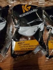 Lot of 12 Kleenguard Nemesis Safety Eyeware Glasses 22475 Smoke Black