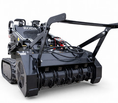 32” MINI Skid Steer Forestry Mulcher Brush Cutter low to standard flow