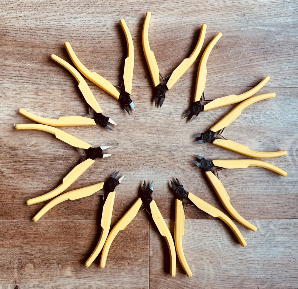Lot Of Ten Lindstrom 4148 SPAIN 4″ Diagonal Cutting Plier Flush Cut