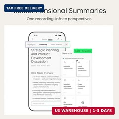 Plaud Note Pro AI Voice Recorder, Transcribe & Summarize with AI Note Taker for
