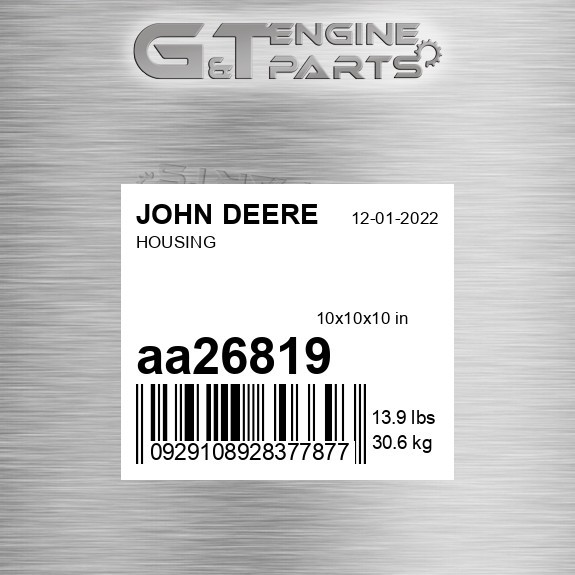 AA26819 HOUSING fits JOHN DEERE (Surplus Open Box)