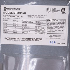 Intermatic ET70115C Electronic 24-Hour 7-Day Time Switch Astro Holiday Gray