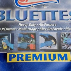 Spontex Bluettes Neoprene Gloves 1 Pair of Large Blue Premium Heavy Duty Gloves