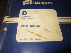 ORIGINAL 1968 FIAT ALLIS B MOTOR GRADER PARTS CATALOG MANUAL 1976 PRINTING
