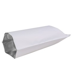 Many Sizes for Matte White Flat Foil Mylar Heat-Sealable Open Top Pouch Bag W02