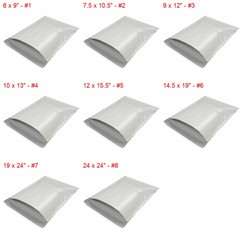 White Poly Mailers Shipping Bags Envelopes 2.35mil Wholesale