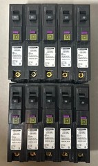 10 PCS Square D HOM120PDF 120V 20A Single-Pole Circuit Breaker
