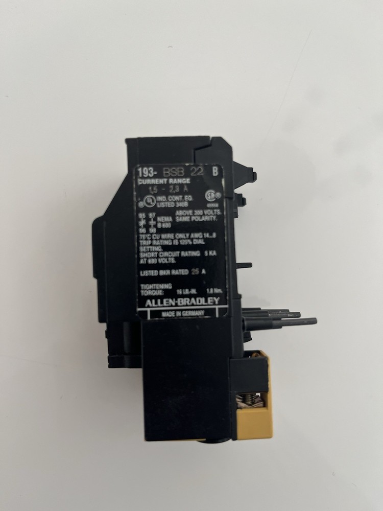 Allen-Bradley 193-BSB22B Thermal Overload Relay 1.5-2.3A Series B Motor