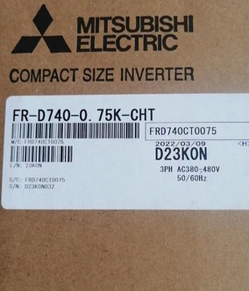 FR-D740-0.75K-CHT NEW MITSUBISHI COMPACT FREQUENCY INVERTER PLC MODULE