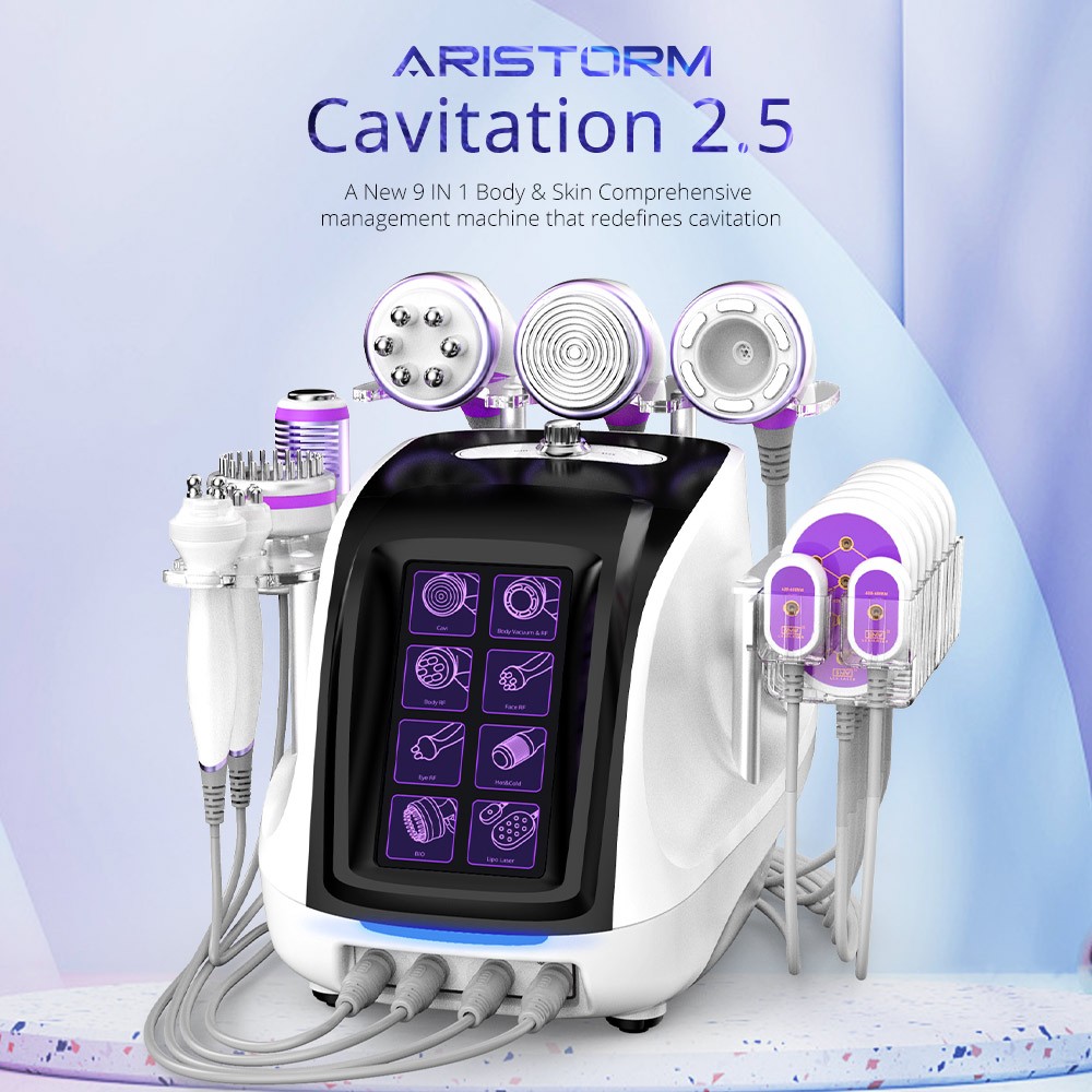 Multifunction 9 in 1 Beauty Machine for Body Massage Facial Skin Care Salon Use