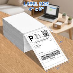 4×6 Direct Thermal Shipping Labels – 1000 Strong Adhesive Stickers for Rollo & Z