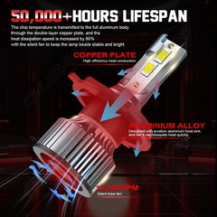 6000K LED Headlight bulbs for KIOTI CK20 CK25 CK27 CK30 DK35 DK40 DK45 DK50 DK65