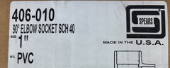 (Pack of 34) Spears 406-010 1″ Slip x Slip Schedule 40 PVC 90 Degree Elbows New