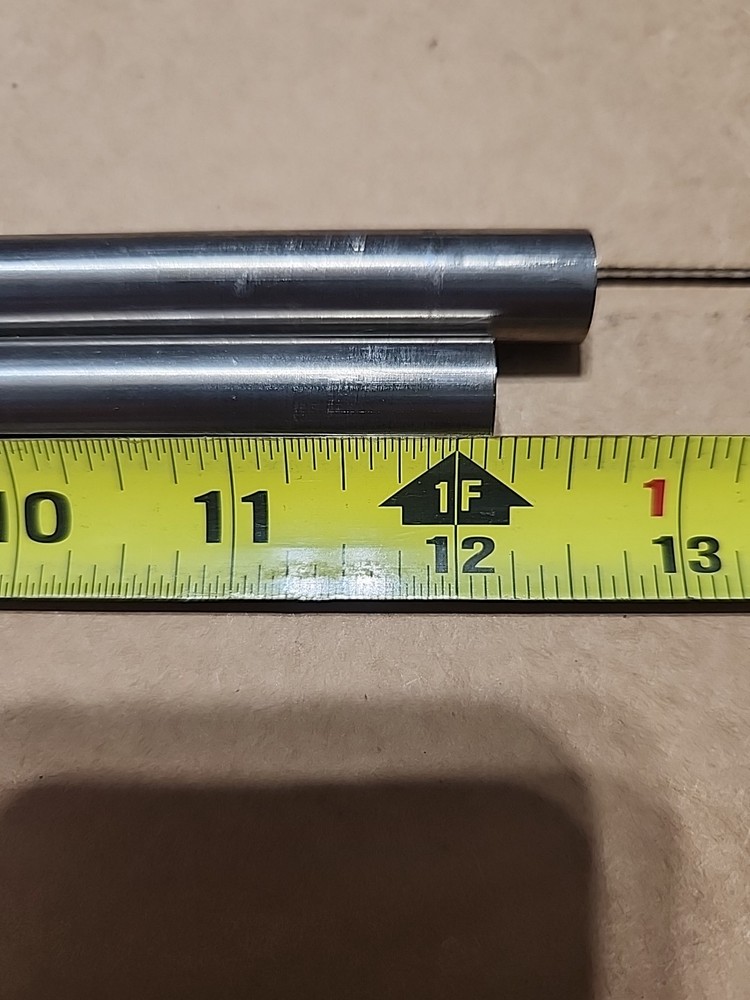 (Tag C45) .5312″ Dia Titanium Rods x 12+” Long 6AL4V-ELI Medical Grade, 2 rods