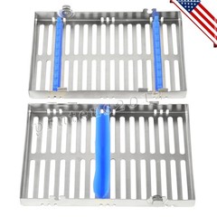 5 DENTAL SURGICAL AUTOCLAVE STERILIZATION CASSETTES RACKS BOX FOR 10 INSTRUMENTS