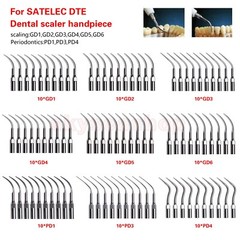 1-10*Tips Dental Ultrasonic Piezo Scaler fit EMS Woodpecker/DTE SATELEC Handpiec