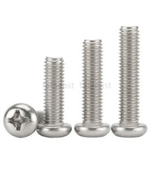 304 Stainless Steel Phillips Cross Pan Head Screws Bolt Inch 5/32，1/4，5/16，3/8，