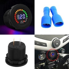 Waterproof 12V LED Car Van Boat Marine Voltmeter Voltage Meter Battery Gauge US