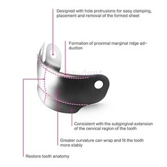 Dental Matrix Bands Ring Sectional Contoured Matrices Systems Fits Palodent V3