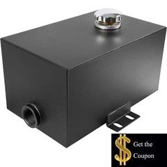 5 Gallon 14 Gauge Steel Hydraulic Fluid Reservoir Tank 1.5″ Inlet 0.75″ Outlet