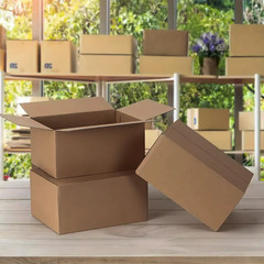 Small Item Shipping Boxes, 5.7X3.3X4.1Inches, Single Wall, 32Lb/Sq Inch, Brown