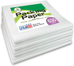 Packing Paper Newsprint Sheets White Moving Supplies Shipping Dishes Recyclable