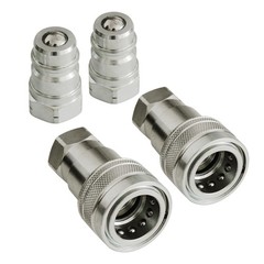 1/2″ Ag Hydraulic ISO 5675 Quick Connect Tractor Couplers with Dust Cap – 2 SET