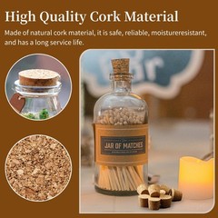 Natural Cork Stoppers for Bottles, 30Pcs, Assorted Sizes