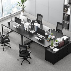 Computer Desk 55″ Large Laptop PC Study Writing Table Simple Office Desk Black
