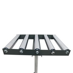TECHTONGDA 5 Rolls 23.9″-41.6″ Adjustable Conveyor Roller Table 250Lbs Capacity