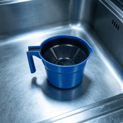 Milk Strainer with Strainer Insert Open-Top for Dairy Producers, Farmers