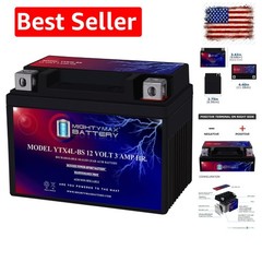 BS – 12 Volt 3 AH, 50 CCA, Rechargeable Maintenance Free SLA AGM Motorcycle B…