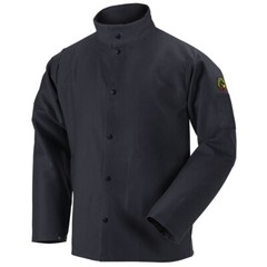 Revco Black Stallion 9oz Black FR Cotton Welding Jacket (2XL) (FBK9-30C)