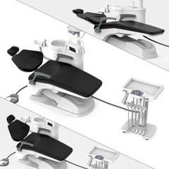 Dental Unit Chair Computer Controlled DC Motor Integral Doctor Stool TJ2688-A1-1