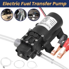 12V 5L/min Electric Fuel Transfer Pump Engine Oil Kerosene Car Tractor Truck US
