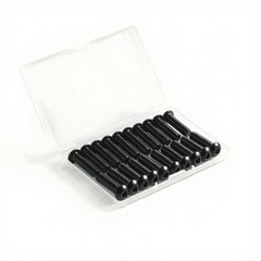 M3 X 4Mm (100 Pack) Button Head Socket Cap Screws, Black Oxide 304 Stainless Ste