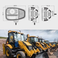 LED Headlight work Lights For Volvo Wheel Loader L60E, L70E, L90E, L110E, L120E