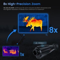 Thermal Monocular AI 384*288 Thermal Imager Night Vision Hunting Camera Scope US